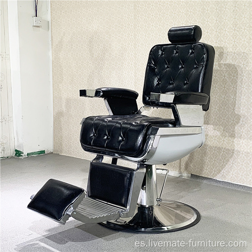 Cómodo salón muebles hombres peluquería silla